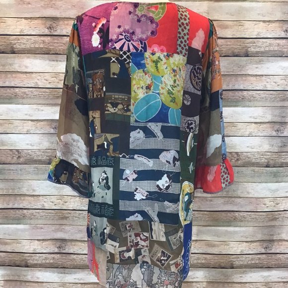 NWT $240 Johnny Was Size M Medium Vera Tunic Style C24221B2 Multicolor SOLD OUT - Picture 7 of 8
